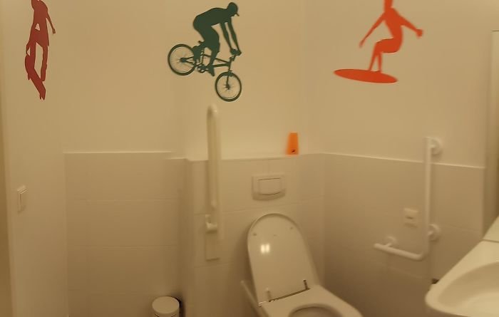 Забавные элементы дизайна из ванной комнаты и туалета 