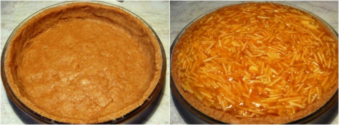 «Янтарный лучик» — красивейший пирог с богатой яблочной начинкой 