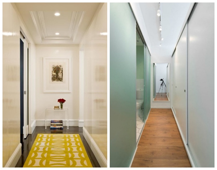 Длинный узкий коридор: дизайнерские хитрости, которые помогут максимально «расширить» пространство интерьер и дизайн